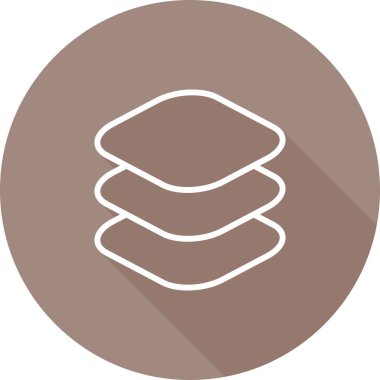 Katmanlar web simgesinin vektör illüstrasyonu