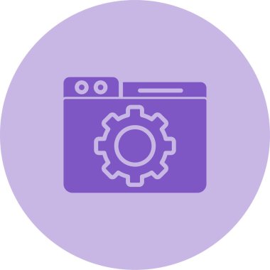 Web tarayıcı simgesi, vektör illüstrasyonu basit tasarım