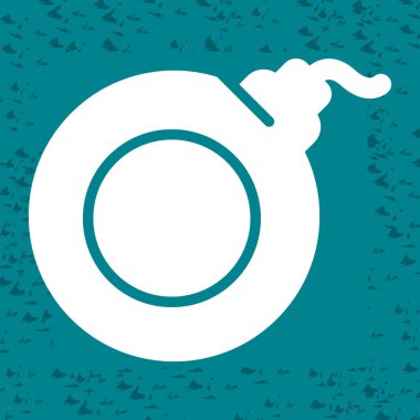 bomba simgesi web basit illüstrasyon