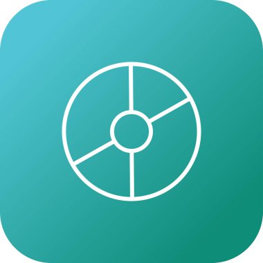 Disk modern simgesinin vektör illüstrasyonu