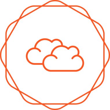 bulut web simgesi basit illüstrasyon