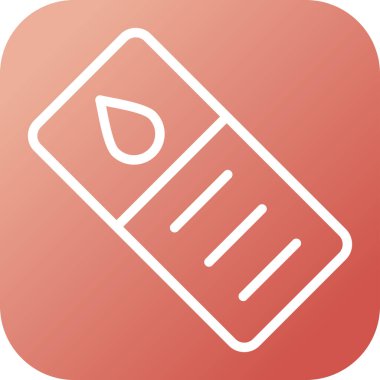 mikroskop slayt simgesi, web illüstrasyonu basit tasarım