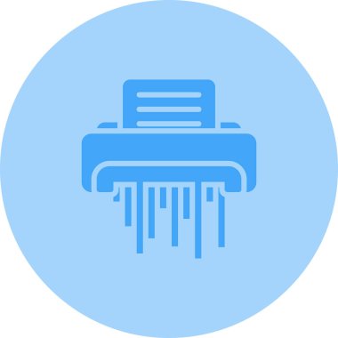 Kağıt öğütücü. Web simgesi basit tasarım              