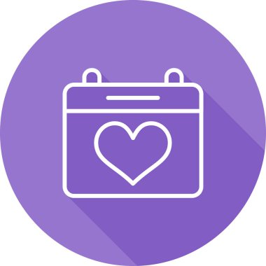 Takvim simgesi, vektör çizimi 