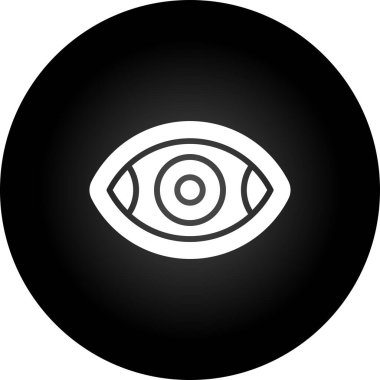 Göz. Web simgesi basit illüstrasyon 