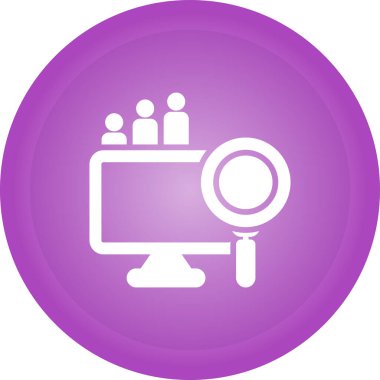 Büyük Veri Analizi vektör resimleme simgesi