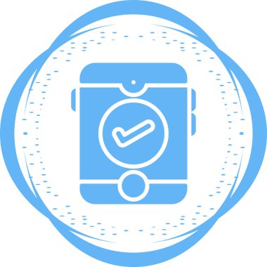  İşaretli simge tasarım vektörlü akıllı telefon