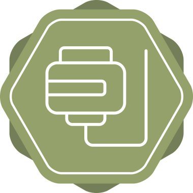 Magsafe simgesinin basit doğrusal resmi