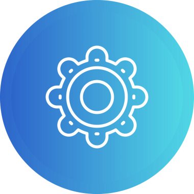 Ayarları satırı simgesi, vektör çizim 