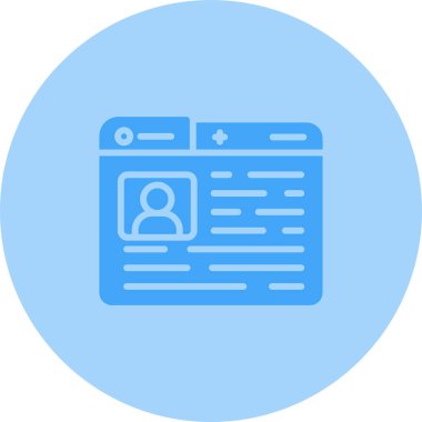 beyaz arkaplanda izole edilmiş ana hat biçiminde hesap kartı simgesi. 