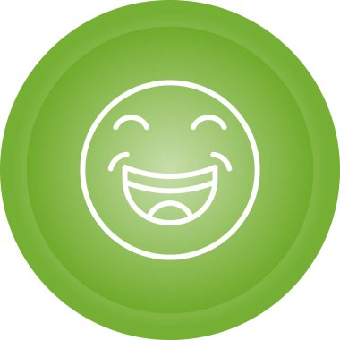 Gülümseme simgesi vektör illüstrasyonu 