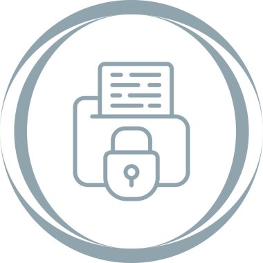 Secure Folder icon, vector illustration