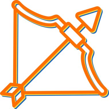 Aşk oku. Web simgesi basit illüstrasyon