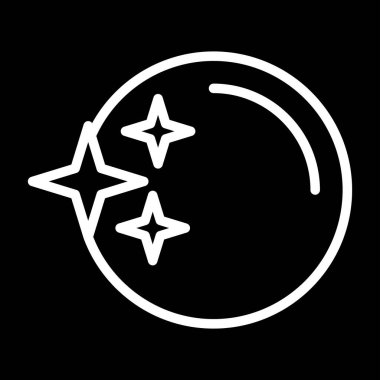 İnci Web simgesi, basit vektör illüstrasyonu