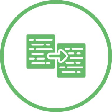 Belge Kopyalama simgesi, vektör illüstrasyonu