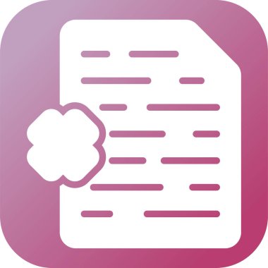 Dosya simgesinin vektör illüstrasyonu 