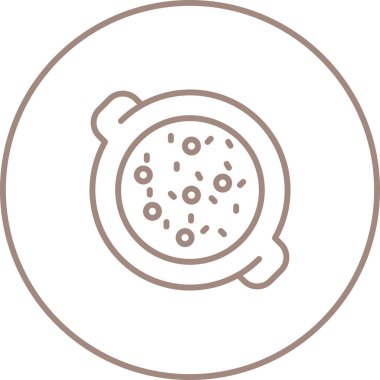 Güveç. Web simgesi basit illüstrasyon