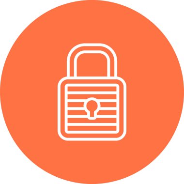 asma kilit web simge vektör çizim