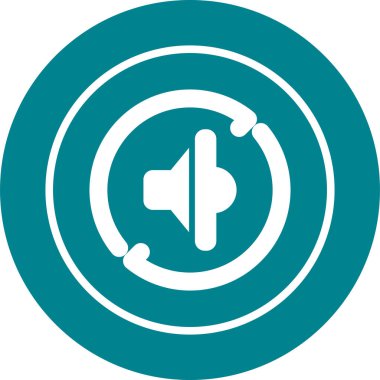 ses simgesi, vektör illüstrasyonu