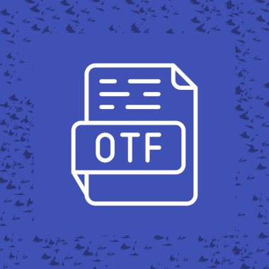 Otf. Web simgesi basit illüstrasyon