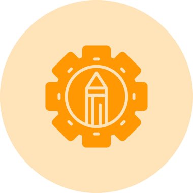 Kalem. Web simgesi basit illüstrasyon 