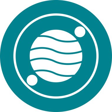 Gezegen simge vektör çizim 