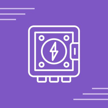 Elektrik Panelinin vektör illüstrasyonu