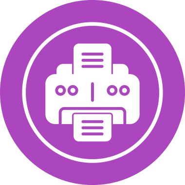 Office yazıcı simgesini, vektör çizim