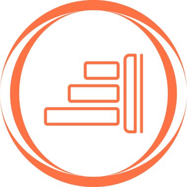 Web ve mobil için Sağ Hizalama simgesi, vektör illüstrasyonu