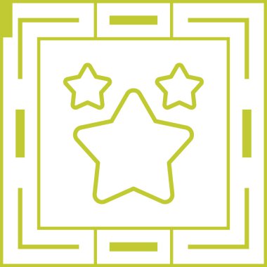 Yıldız simgesinin vektör illüstrasyonu