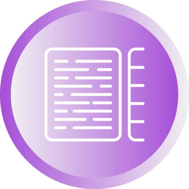 Belge İndeksleme simgesi vektör çizimi