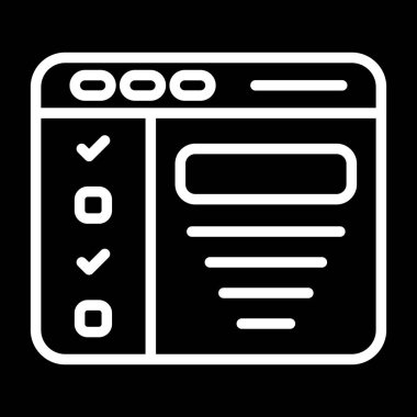 Tasarım Özeti. Web simgesi basit illüstrasyon   