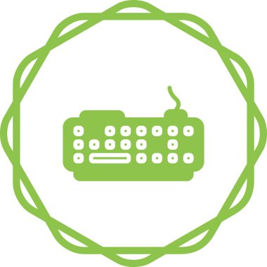 Modern Klavye simgesinin vektör çizimi      