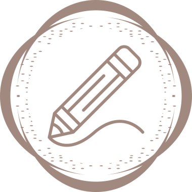 Kalem. Web simgesi basit illüstrasyon 