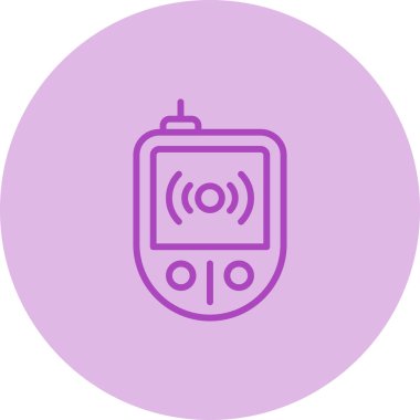 RFID Okuyucu simgesi, vektör illüstrasyonu  