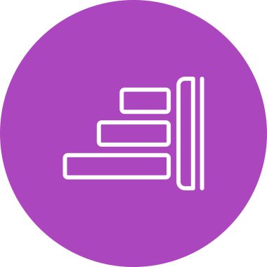 Web ve mobil için Sağ Hizalama simgesi, vektör illüstrasyonu