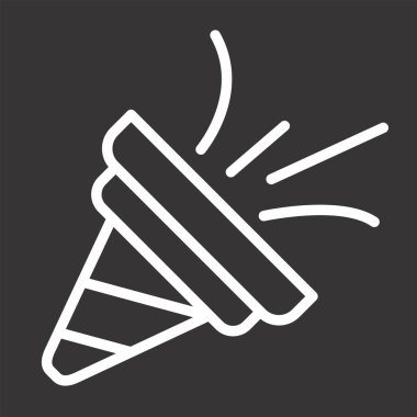 Modern Konfeti simgesinin vektör çizimi    