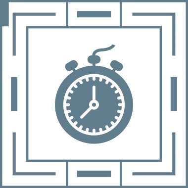 Kronometre Web simgesi basit tasarım