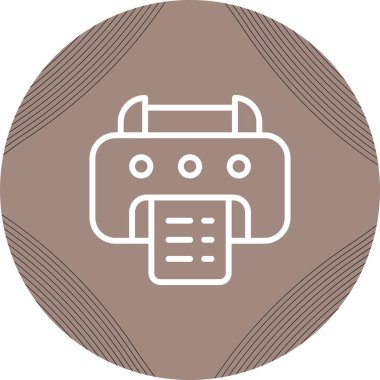 yazıcı simgesi web basit illüstrasyon