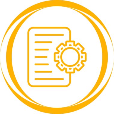 Dosya simgesinin vektör illüstrasyonu 