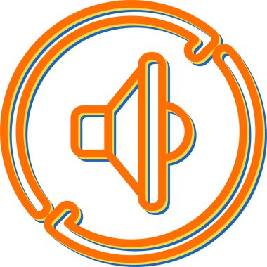 ses simgesi, vektör illüstrasyonu