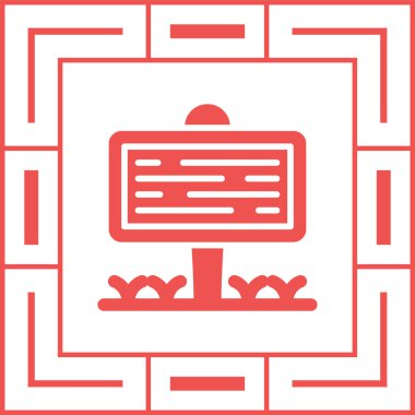 Tabela tahtası. Web simgesi vektör illüstrasyonu