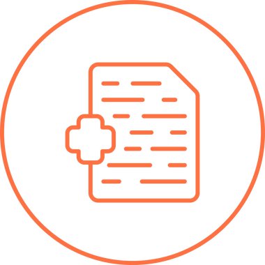 Dosya simgesinin vektör illüstrasyonu 