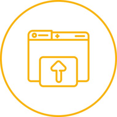 Web simgesi, vektör çizim upload