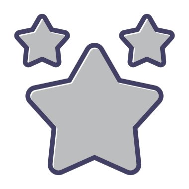 Yıldız simgesinin vektör illüstrasyonu