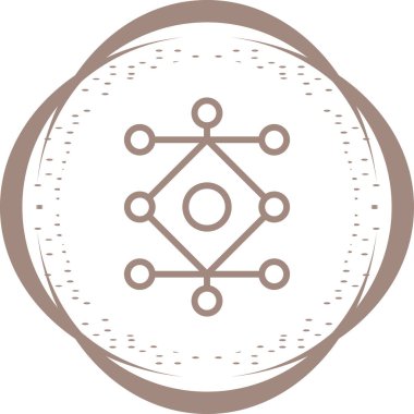 Ağ Analizi web simgesi, basit vektör illüstrasyonu