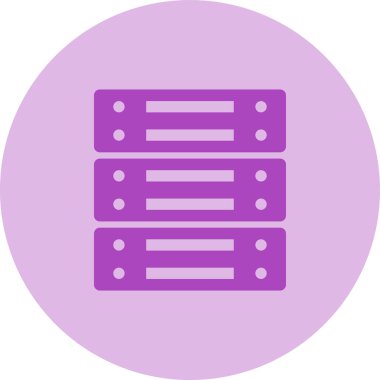 Sunucu. Web simgesi basit illüstrasyon 