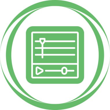 Zaman Çizgisi Web simgesi vektör çizimi