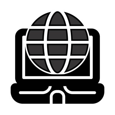 Dünya simgesinin vektör illüstrasyonu 