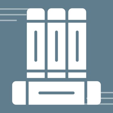 kitaplar düz simge, vektör illüstrasyonu